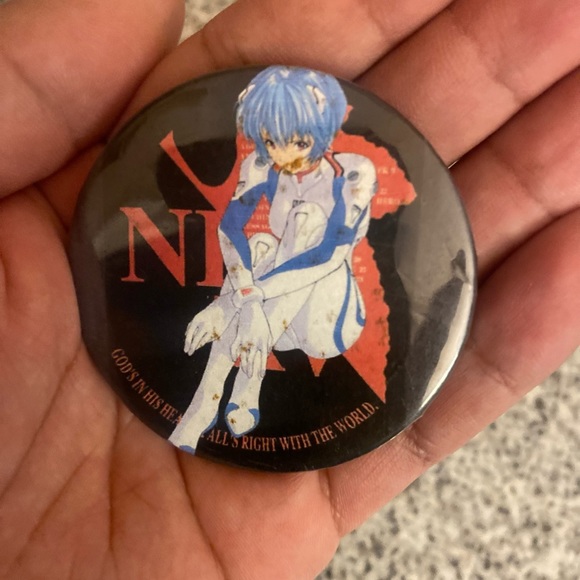 Neon Genesis Evangelion Rei Ayanami button - Picture 4 of 4